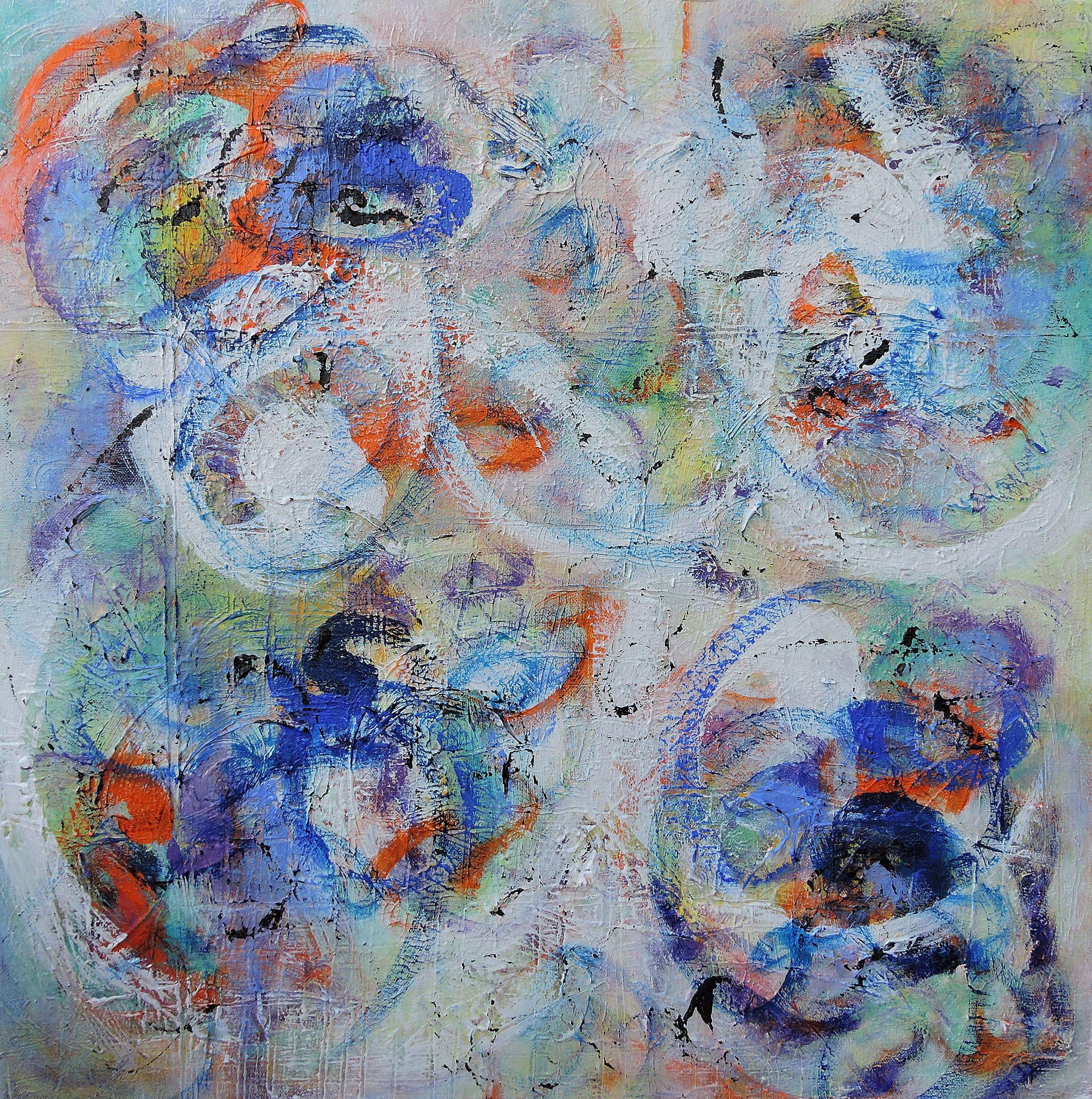 Jacqueline Doyle Allison Abstract Painting - Merengue, Painting, Acrylic on Canvas