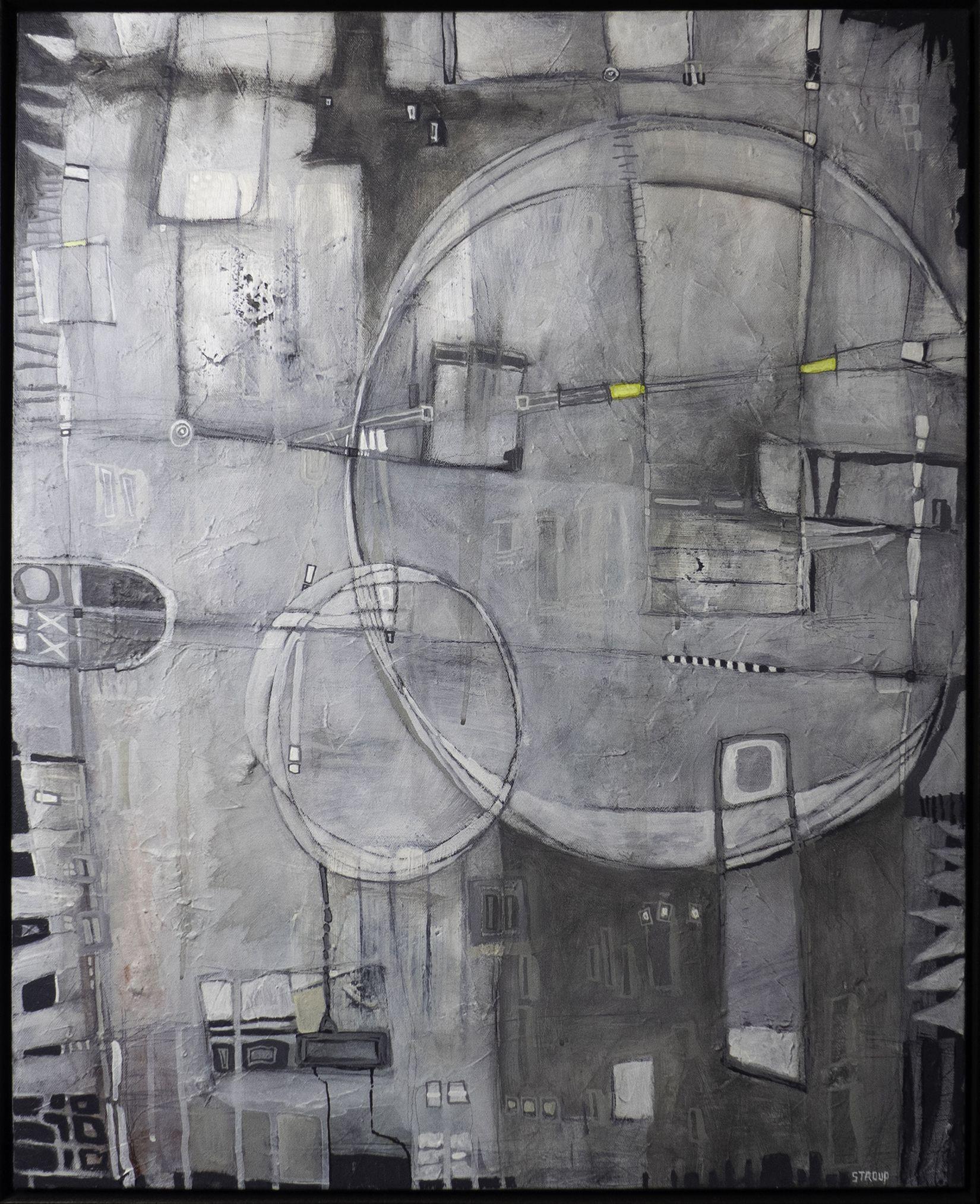 Daniel Stroup Abstract Painting - Orbital, Painting, Acrylic on Canvas