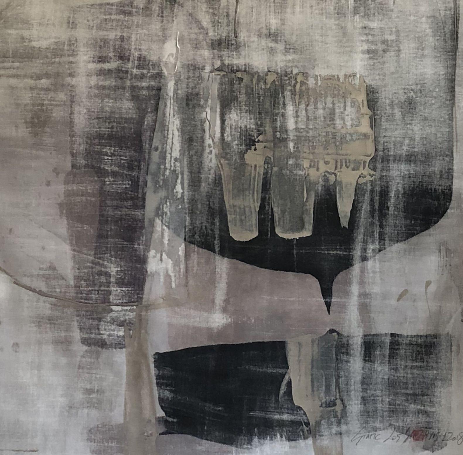 Sia Aryai Abstract Painting - Static 205, Painting, Acrylic on Canvas