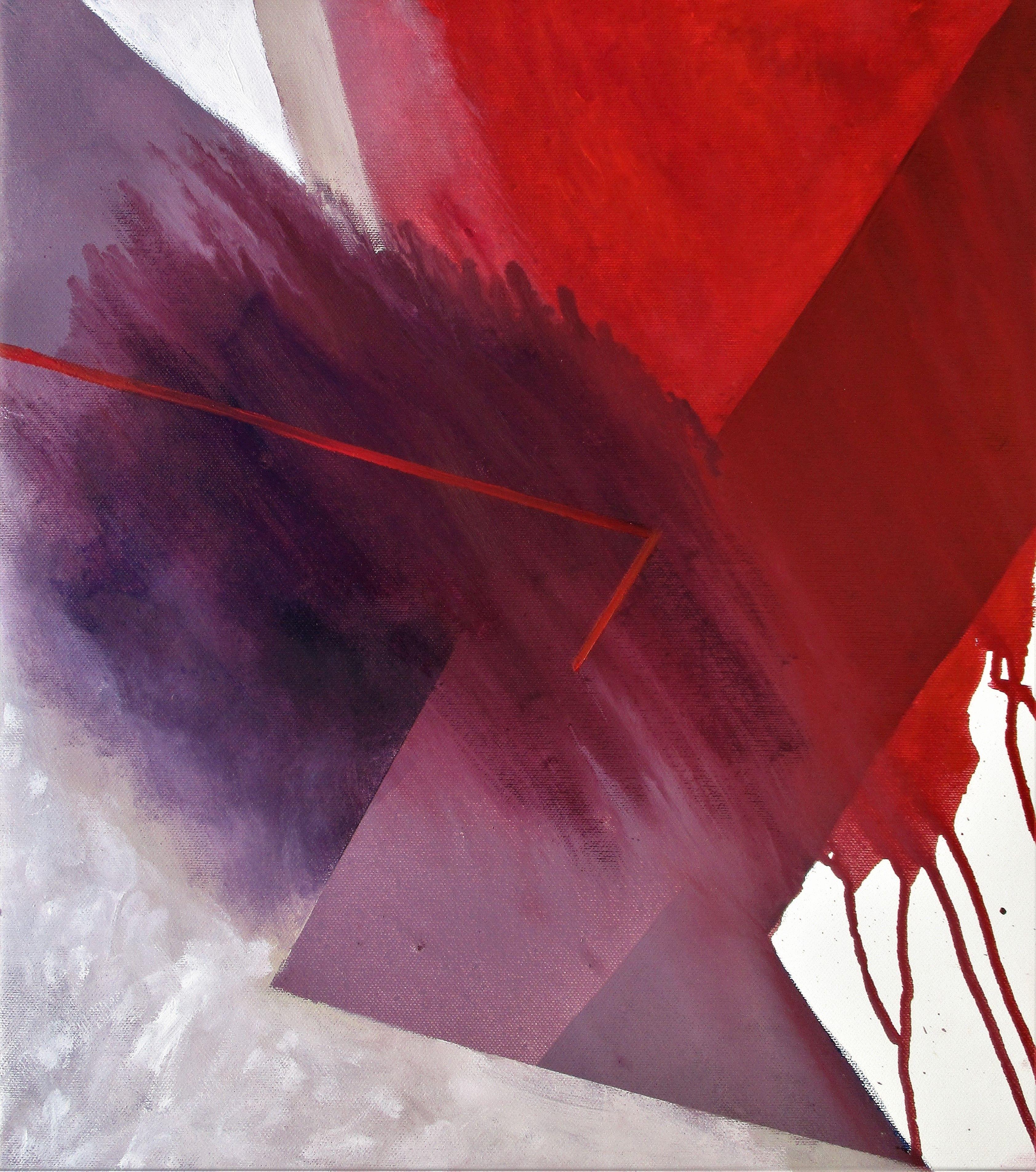 Abstract Painting di Lee Panizza - Segni vitali, Pittura, Olio su tela