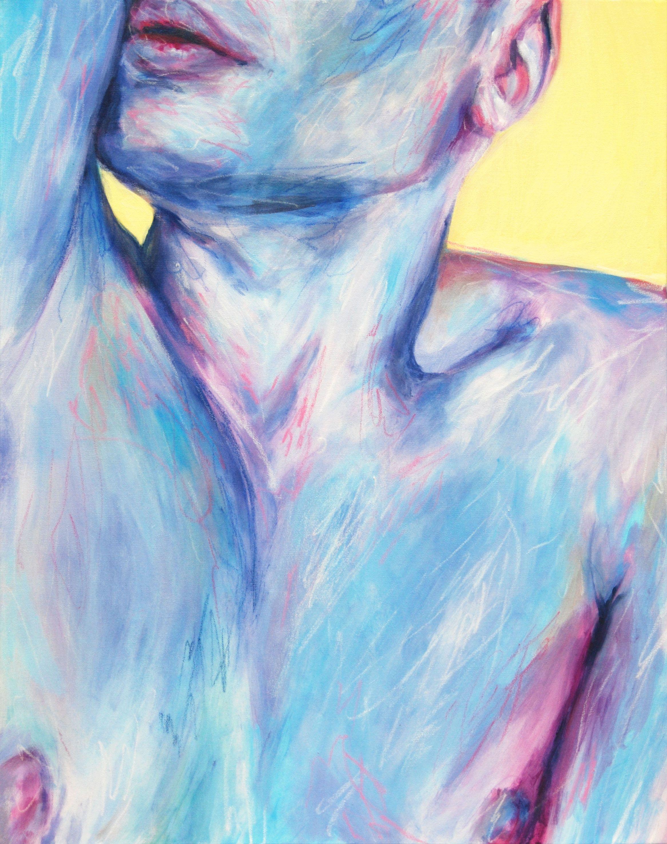Goma elástica, Pintura, Acrílico sobre lienzo - Painting de Maxime Cousineau-PÃ©russe