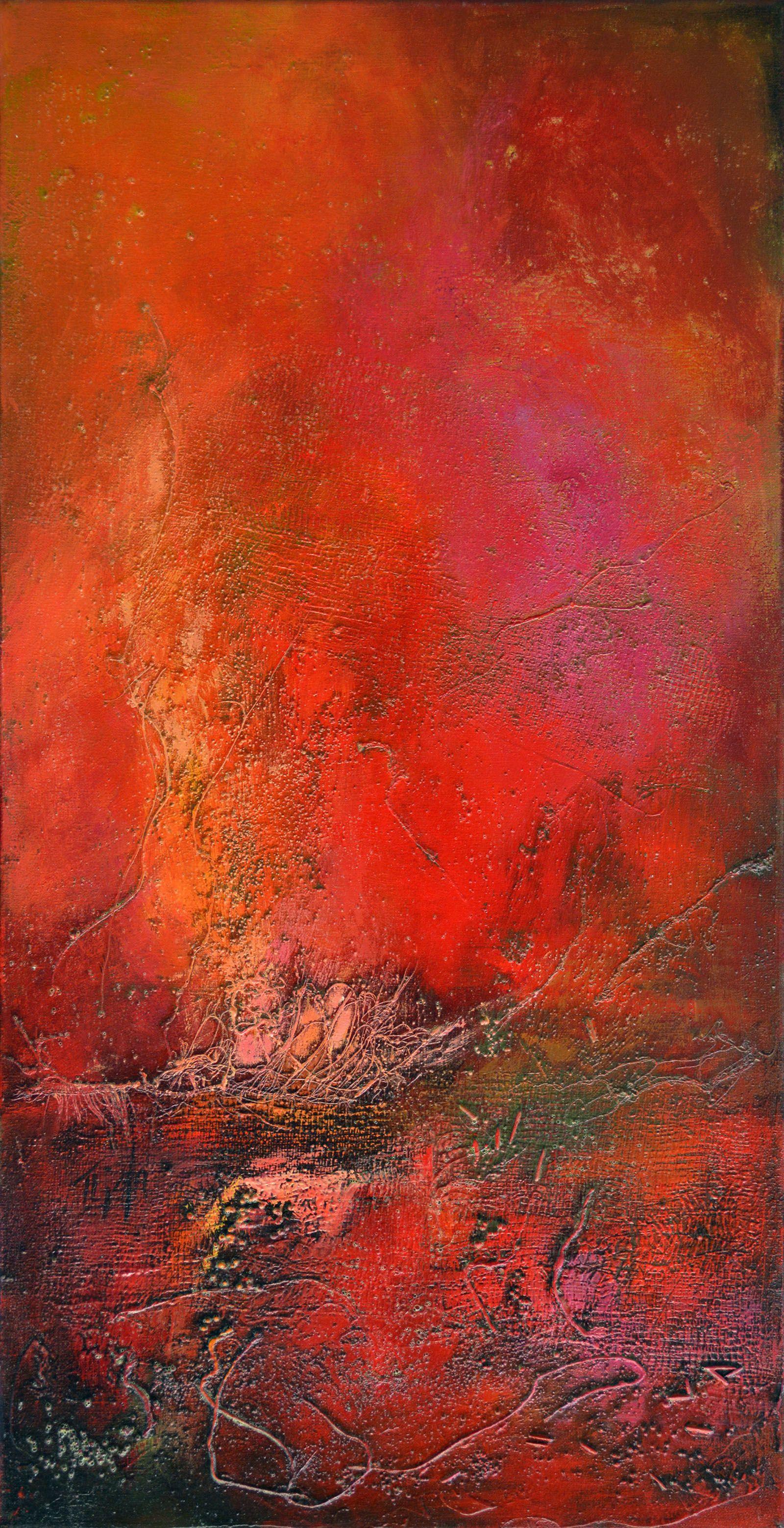 Therese Lydia Joseph Abstract Painting - Indian Summer, Painting, Acrylic on Canvas