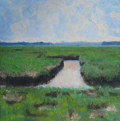 Scarborough Marsh, Painting, Oil on Canvas