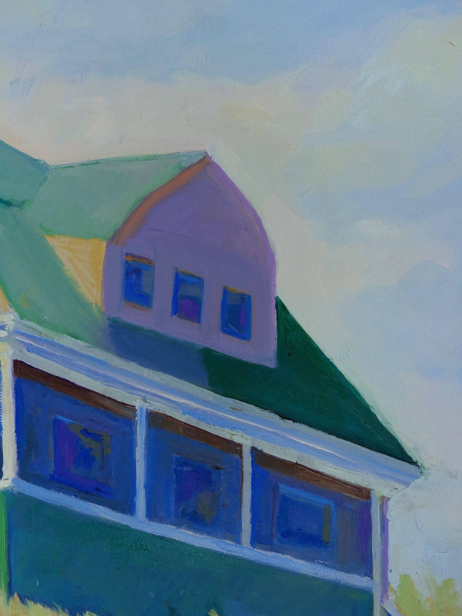 Maine Summer Cottage, Painting, Oil on Canvas 1