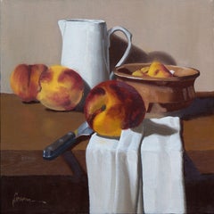 Peaches and Cream, Painting, Oil on Canvas