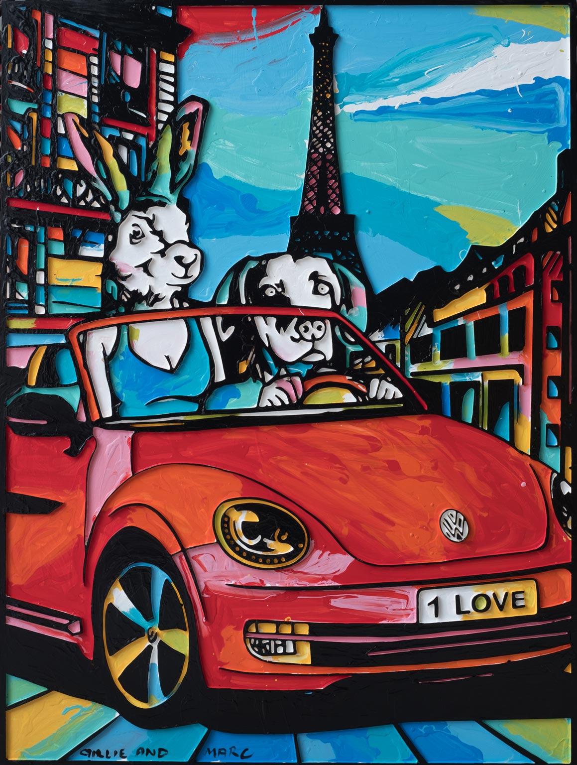 Title: They came to Paris and never wanted to leave
Limited Edition Print

Gillie and Marc’s paintings are signed, limited-editions and are produced on Entrada Rag Bright 300gsm, 100% acid free, 100% cotton rag paper, with a 40mm white border.