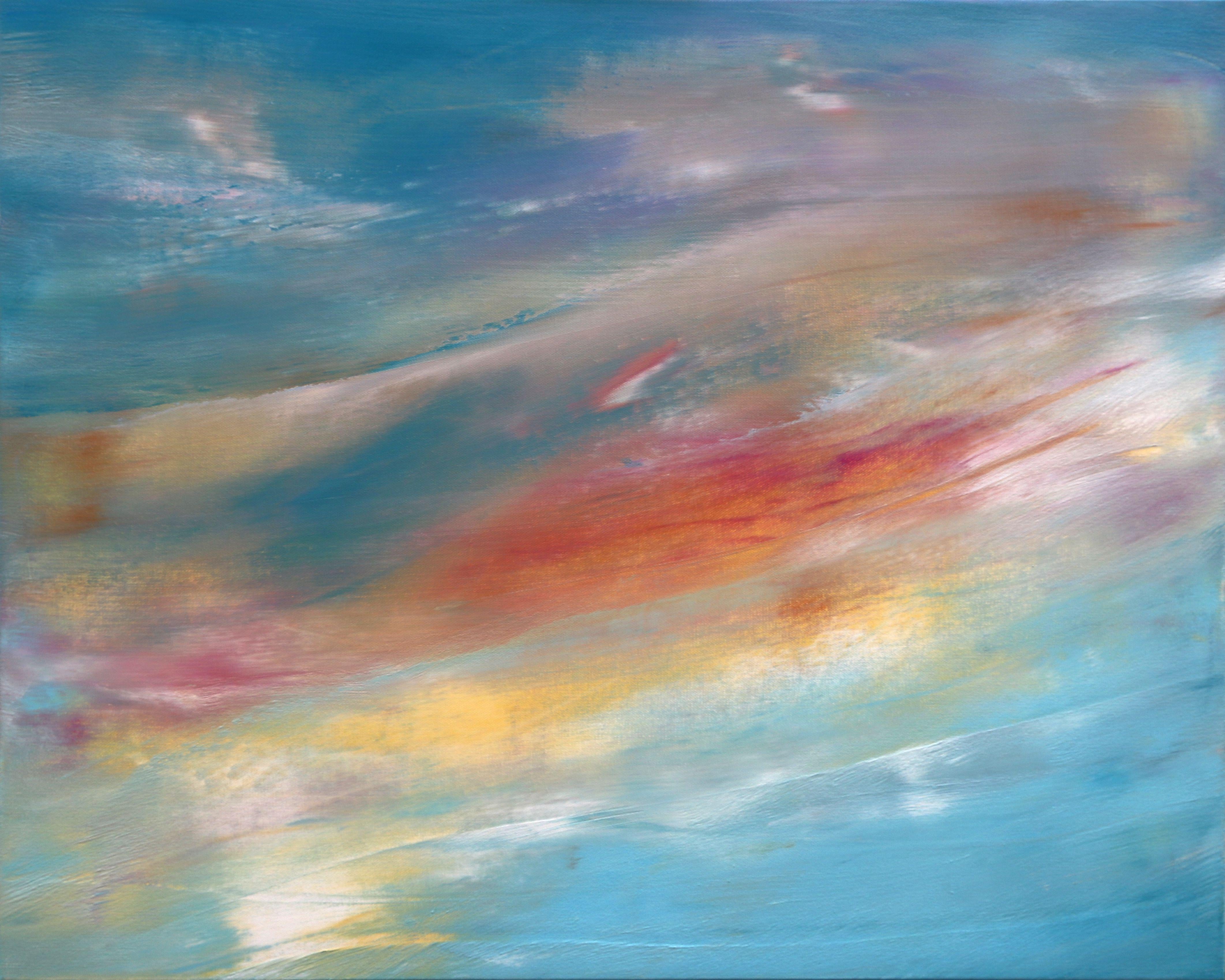 Abstract Painting di Sheryl Tempchin - Grace, Pittura, Olio su tela
