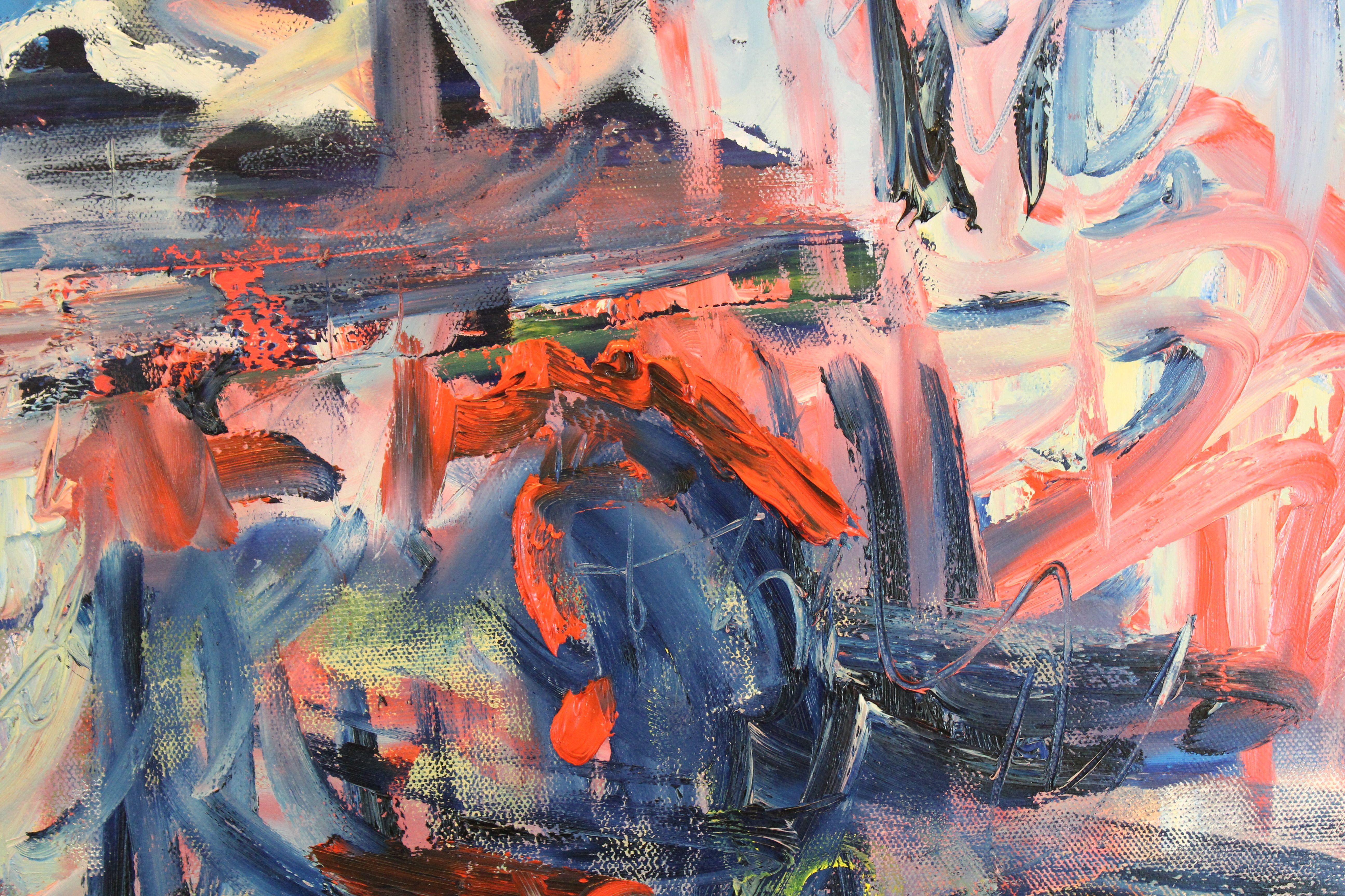 Gratitud vol. 27, Pintura, Óleo sobre lienzo - Painting Abstracto de Sarah  Lapp