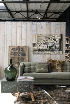 Expressions vélo, techniques mixtes sur toile