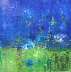 Clear Sky, Green Earth, Painting, Oil on Canvas