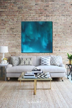 Underwater Night Sky, Painting, Acrylic on Canvas