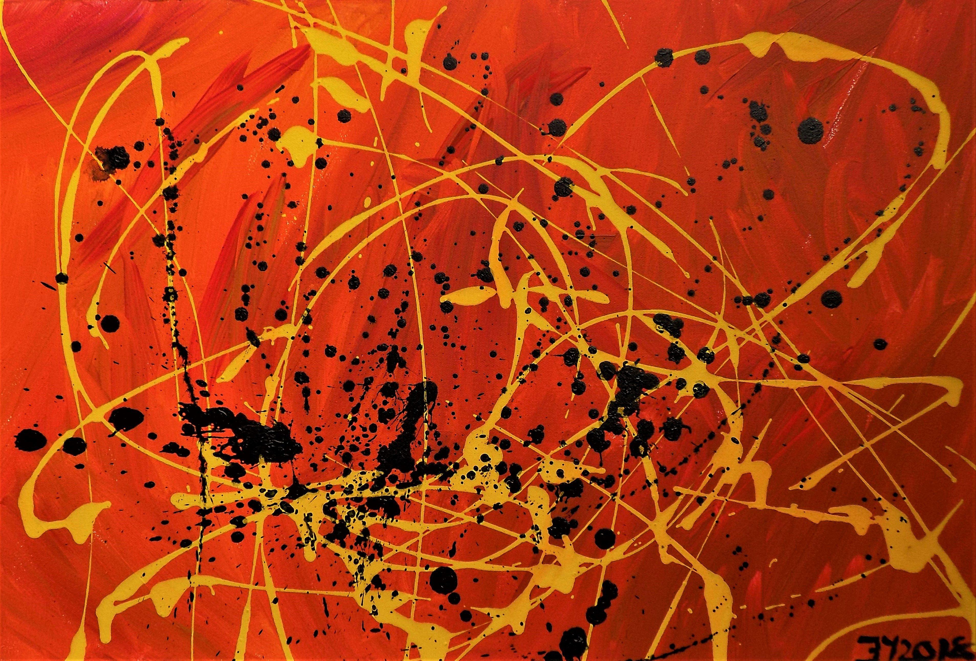 James Presley Abstract Painting - Sparkler, Painting, Acrylic on Canvas