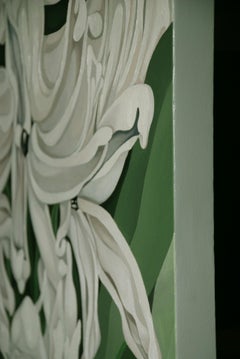 Deco Hyacinth, Painting, Oil on Canvas