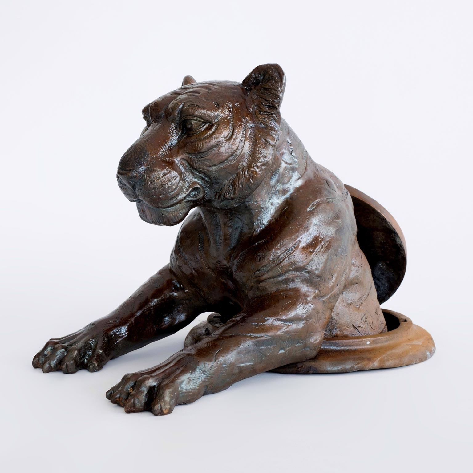 Gillie and Marc Schattner Figurative Sculpture - Bronze Animal Sculpture - Gillie and Marc - Limited Edition - Tiger - Wildlife