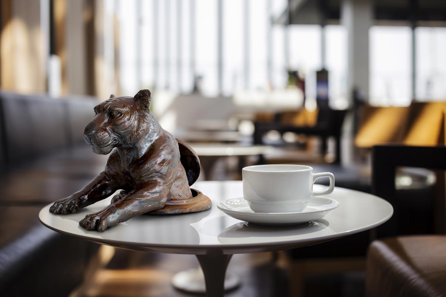 Title: Come out now, Tiger (Miniature)
Authentic bronze sculpture
Limited Edition

World Famous Contemporary Artists: Husband and wife team, Gillie and Marc, are New York and Sydney-based contemporary artists who collaborate to create artworks as