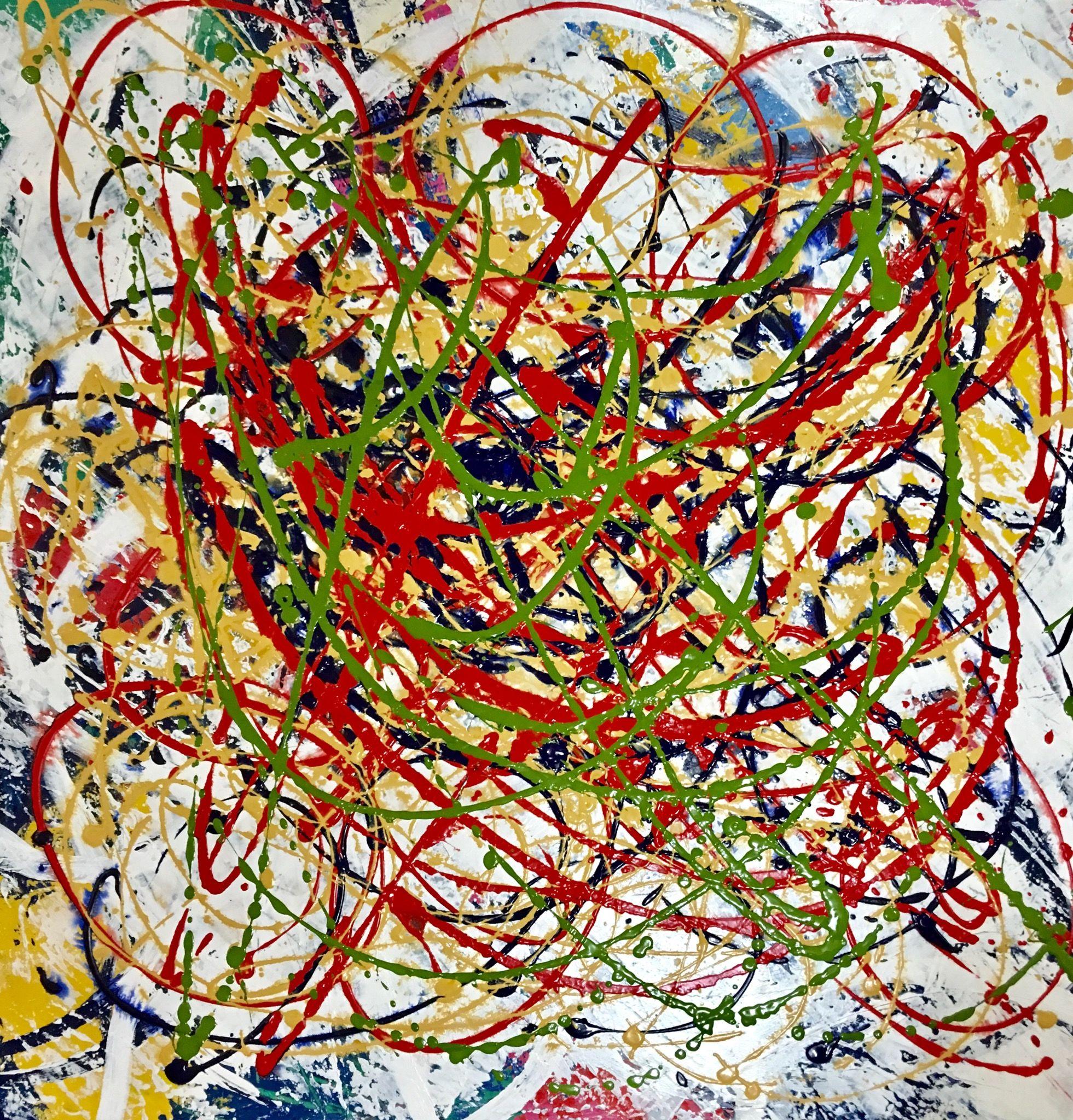 Betsy Miller Abstract Painting - UNLEASHED, Painting, Acrylic on Canvas