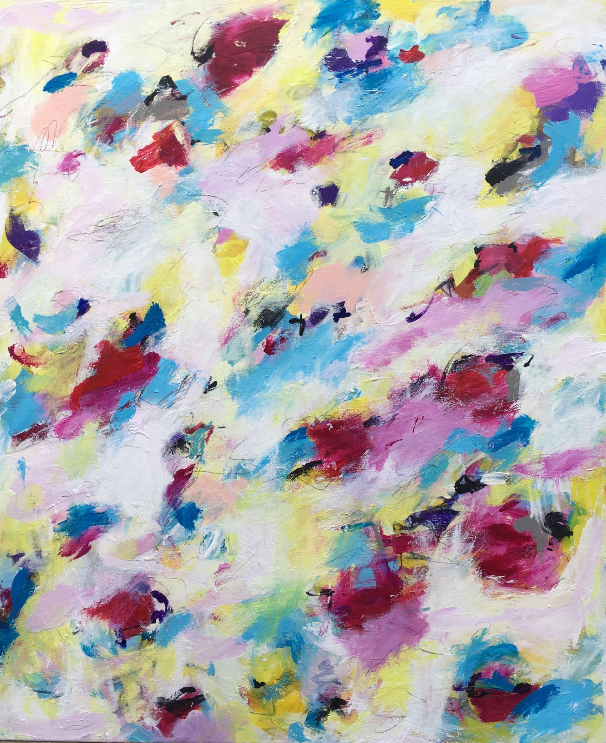 Angela Dierks Abstract Painting - No Sweeter than Spring, Painting, Acrylic on Canvas