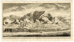 Antique The ruins of Darius' Palace - Persepolis by Valentijn - Engraving - 18th Century
