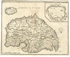 Map of Ambelau and Buru, Maluku Islands by Valentijn - Engraving - 18th Century