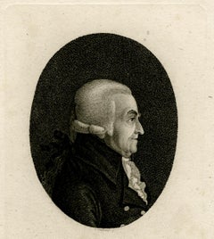 Portrait Christian Felix Weisse by Westermayr - Stipple engraving - 19th Century