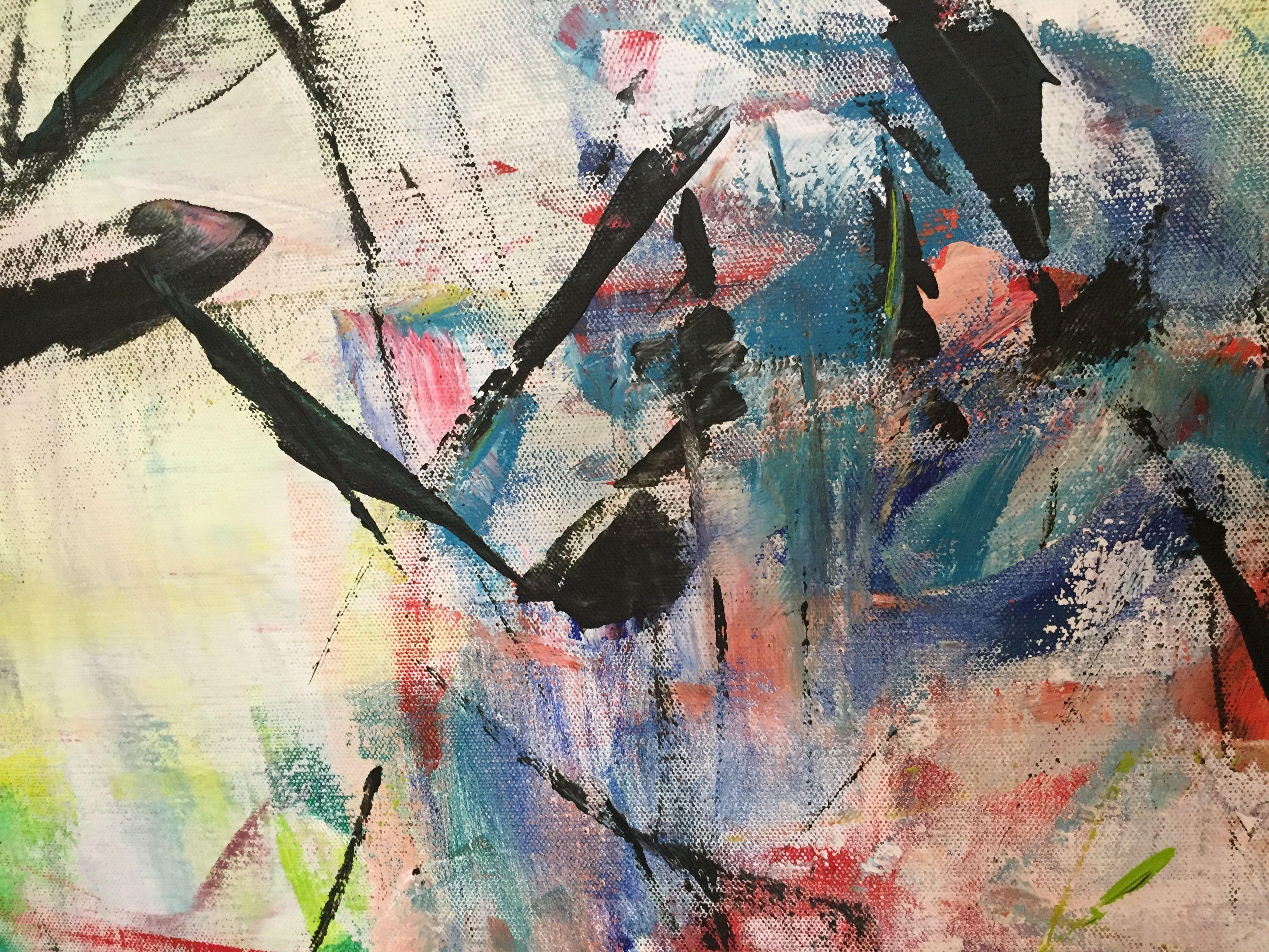 Something to talk about, Gemälde, Acryl auf Leinwand (Abstrakt), Painting, von Christel Haag