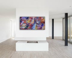 "Überschneidungen", Gemälde, Öl auf Leinwand