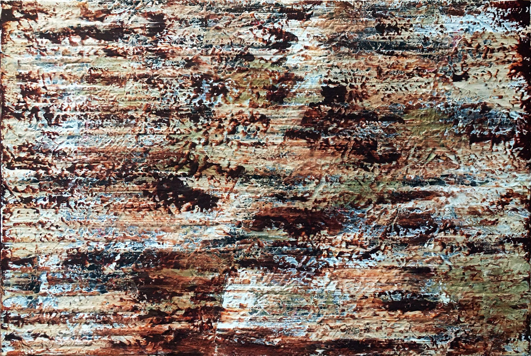 Abstract Painting de Preston M. Smith  - "Tostado", Pintura, Acrílico sobre lienzo