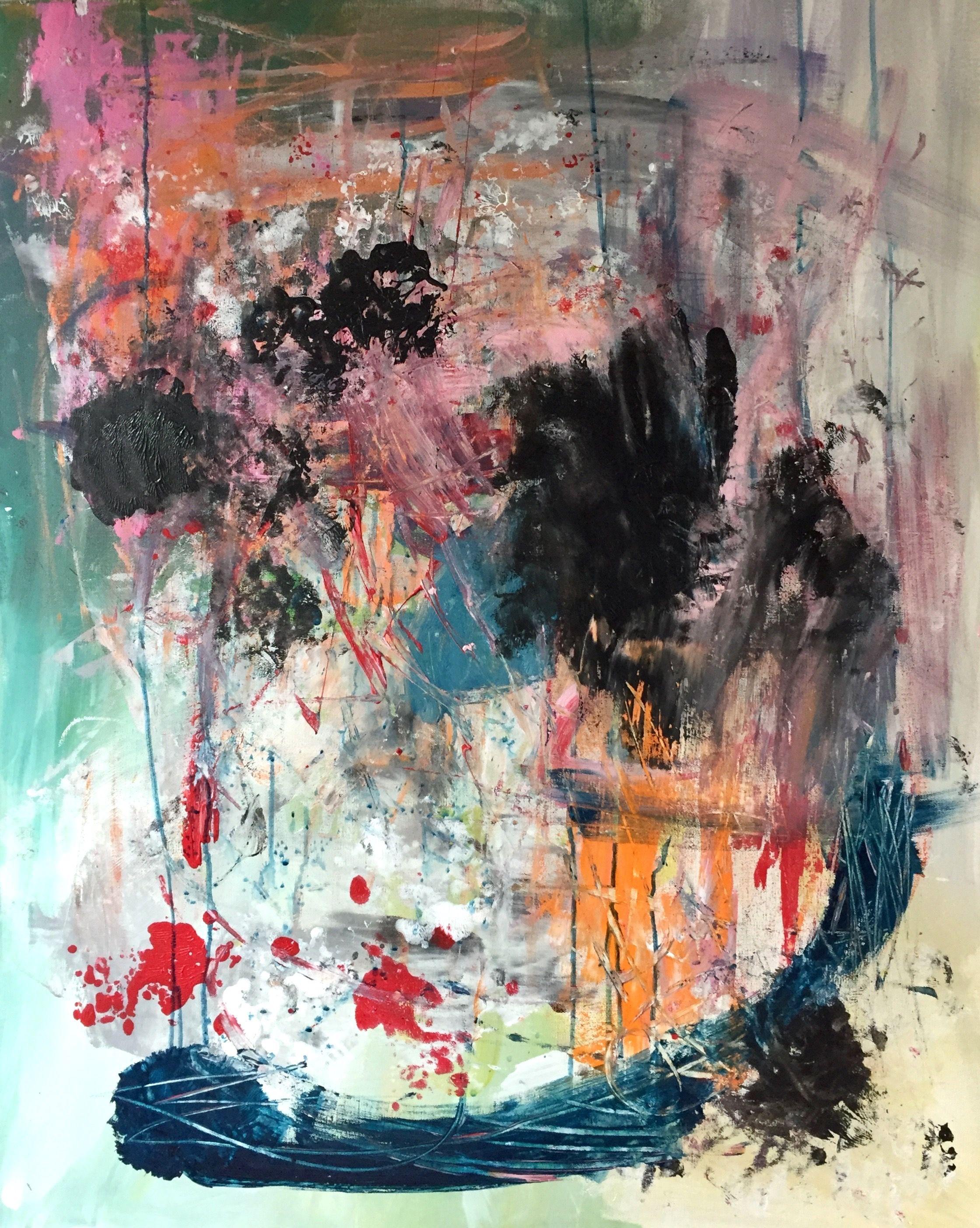 Emociones puras, Pintura, Acrílico sobre lienzo - Painting de Christel Haag