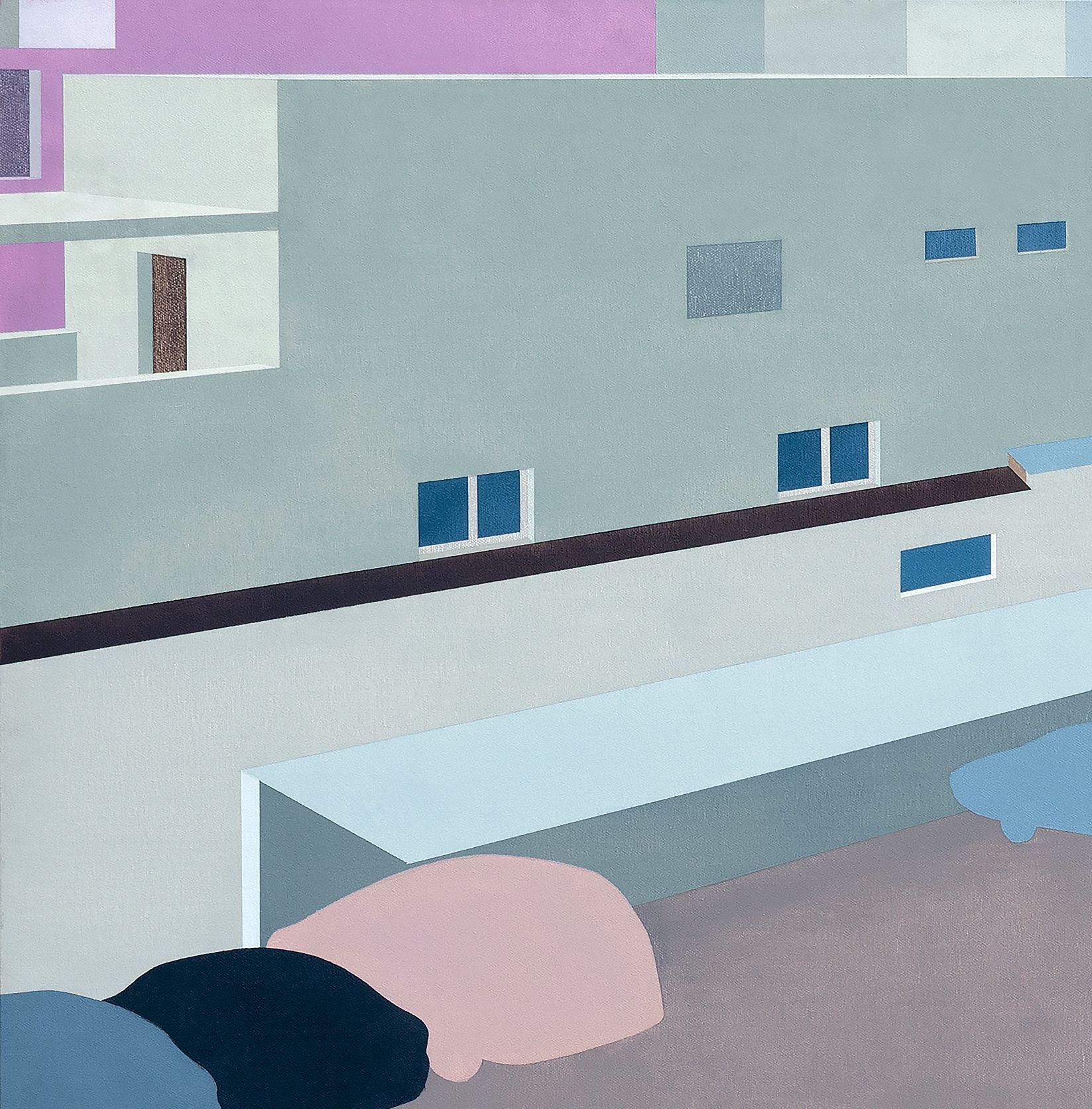 Post-urban Vision No. 5, Painting, Oil on Canvas For Sale 1