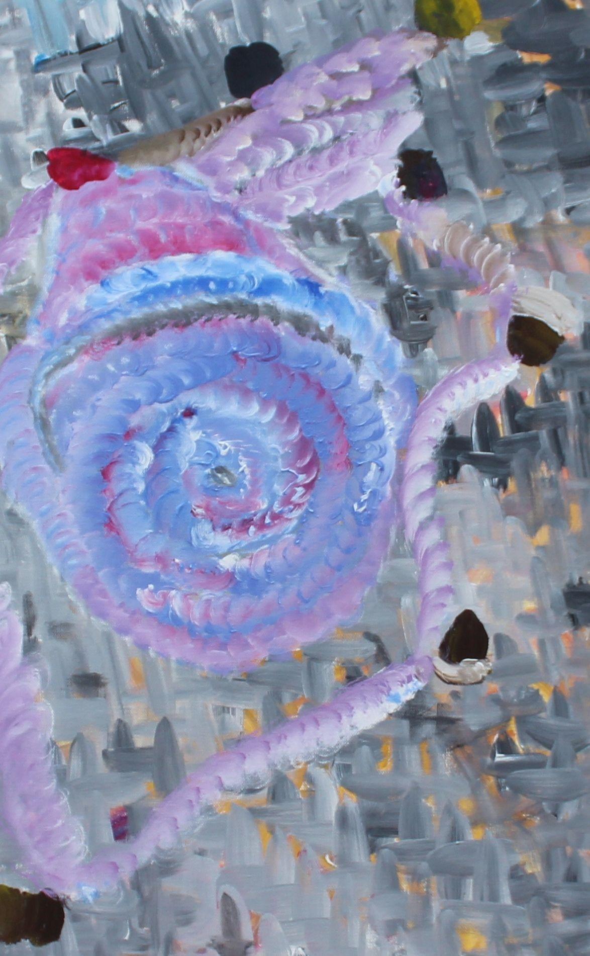 Asteroide, Pintura, Acrílico sobre lienzo - Painting Moderno de Dionysios Maravegias