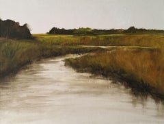 Marsh 4, Painting, Oil on Wood Panel