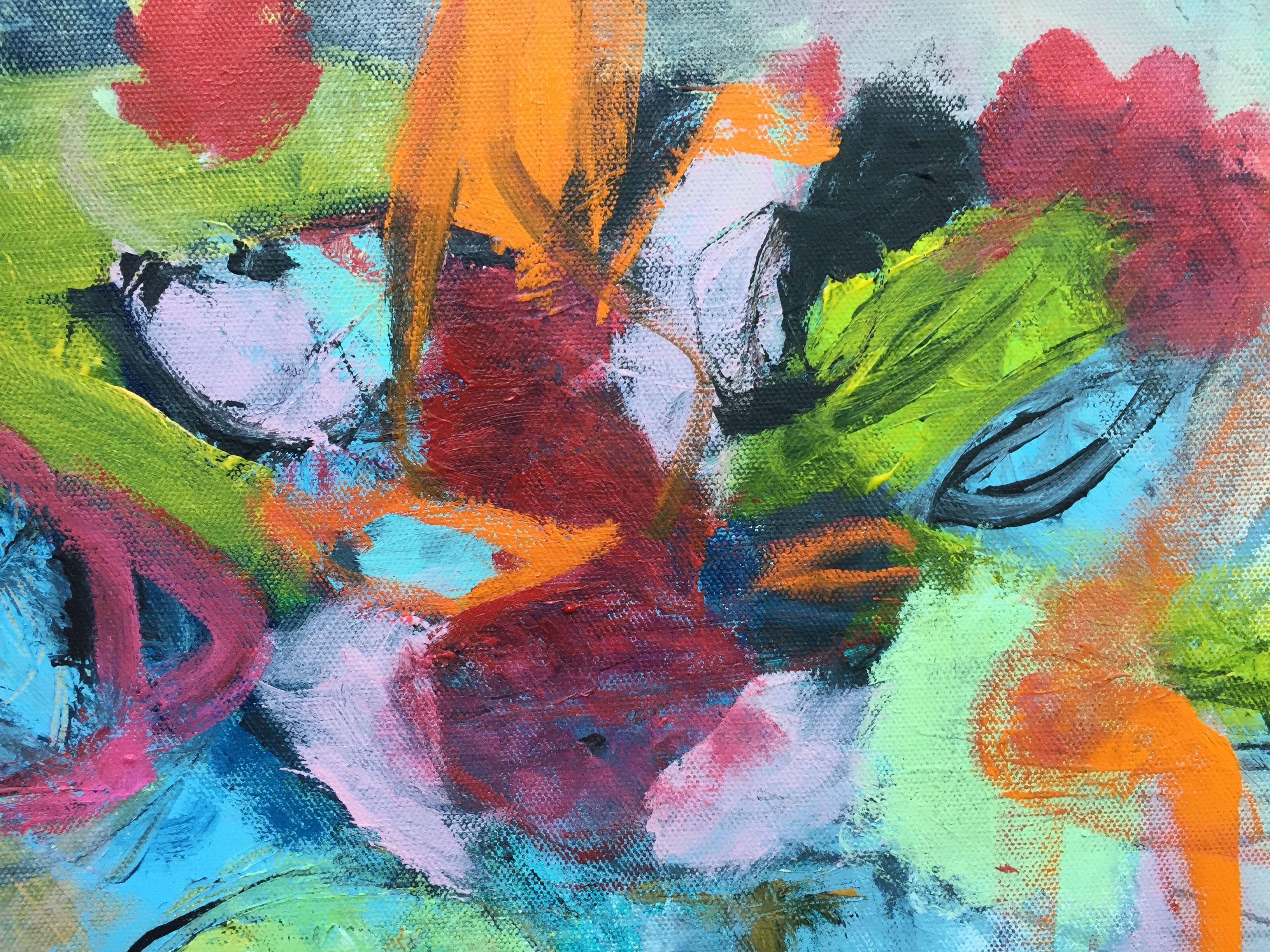 Flausen im Kopf, Painting, Acrylic on Canvas For Sale 2