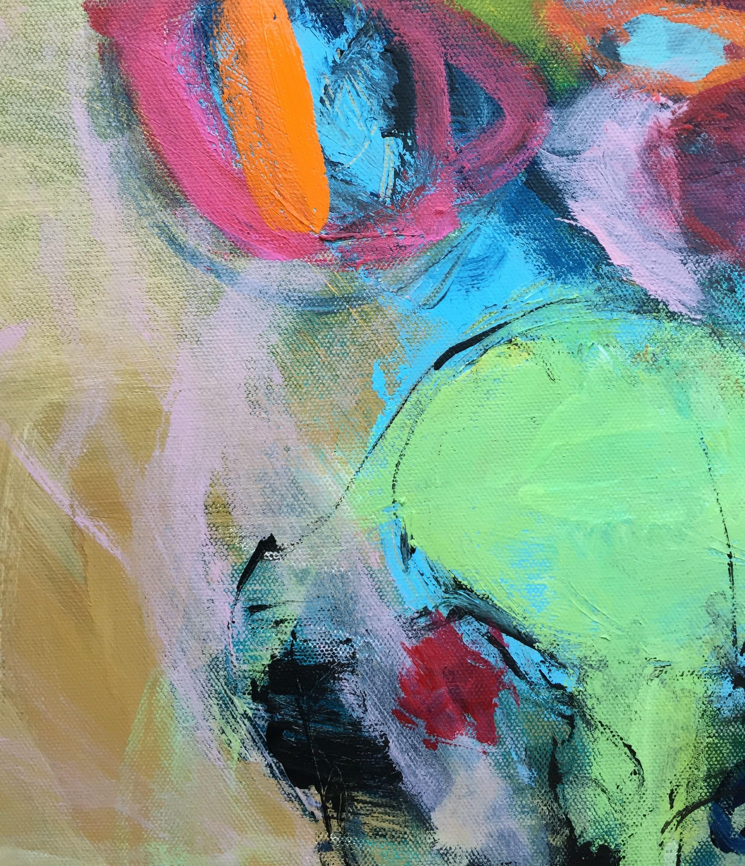 Flausen im Kopf, Painting, Acrylic on Canvas For Sale 3