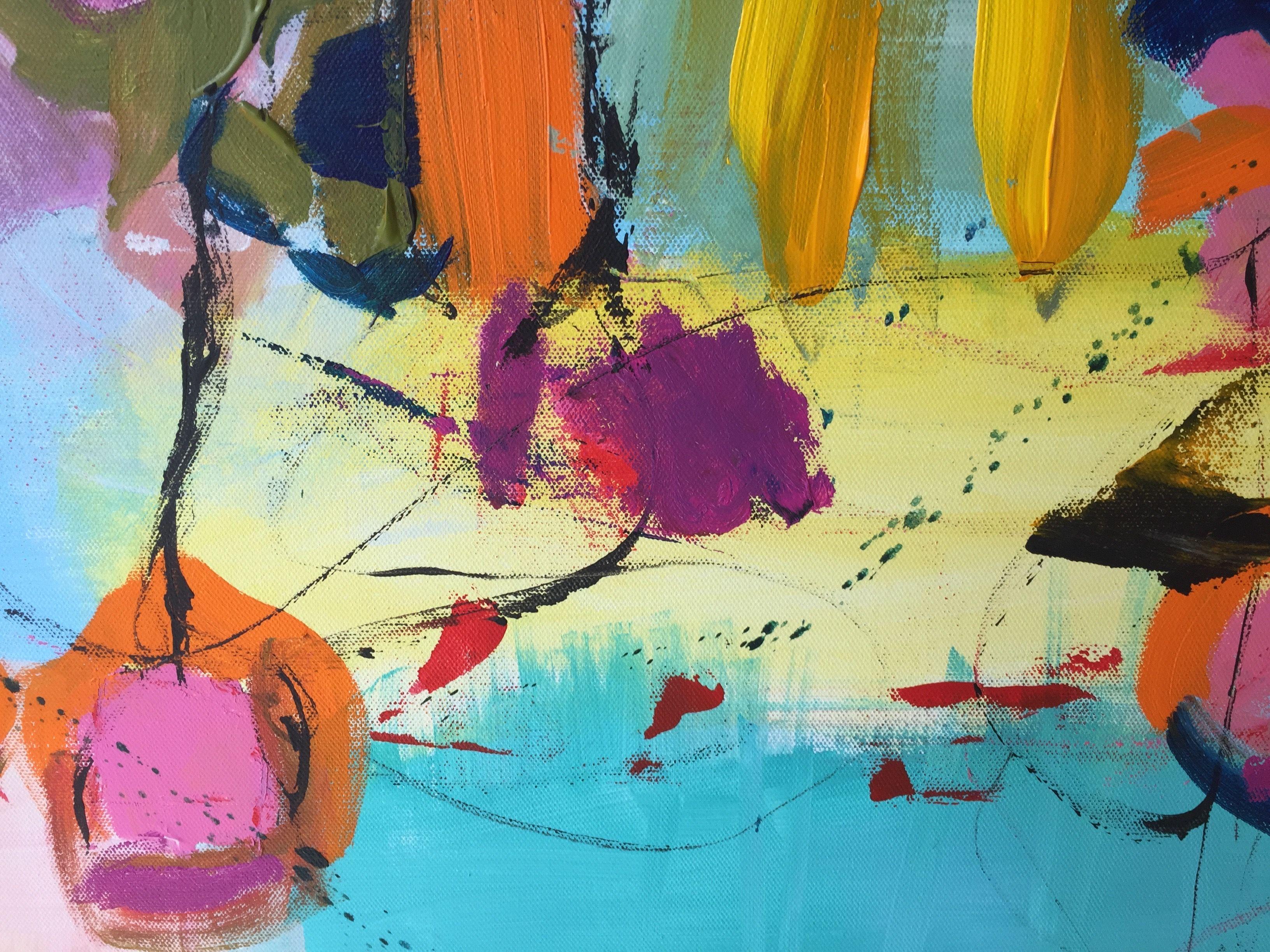 Kugelfisch und Co, Gemälde, Acryl auf Leinwand (Moderne), Painting, von Christel Haag