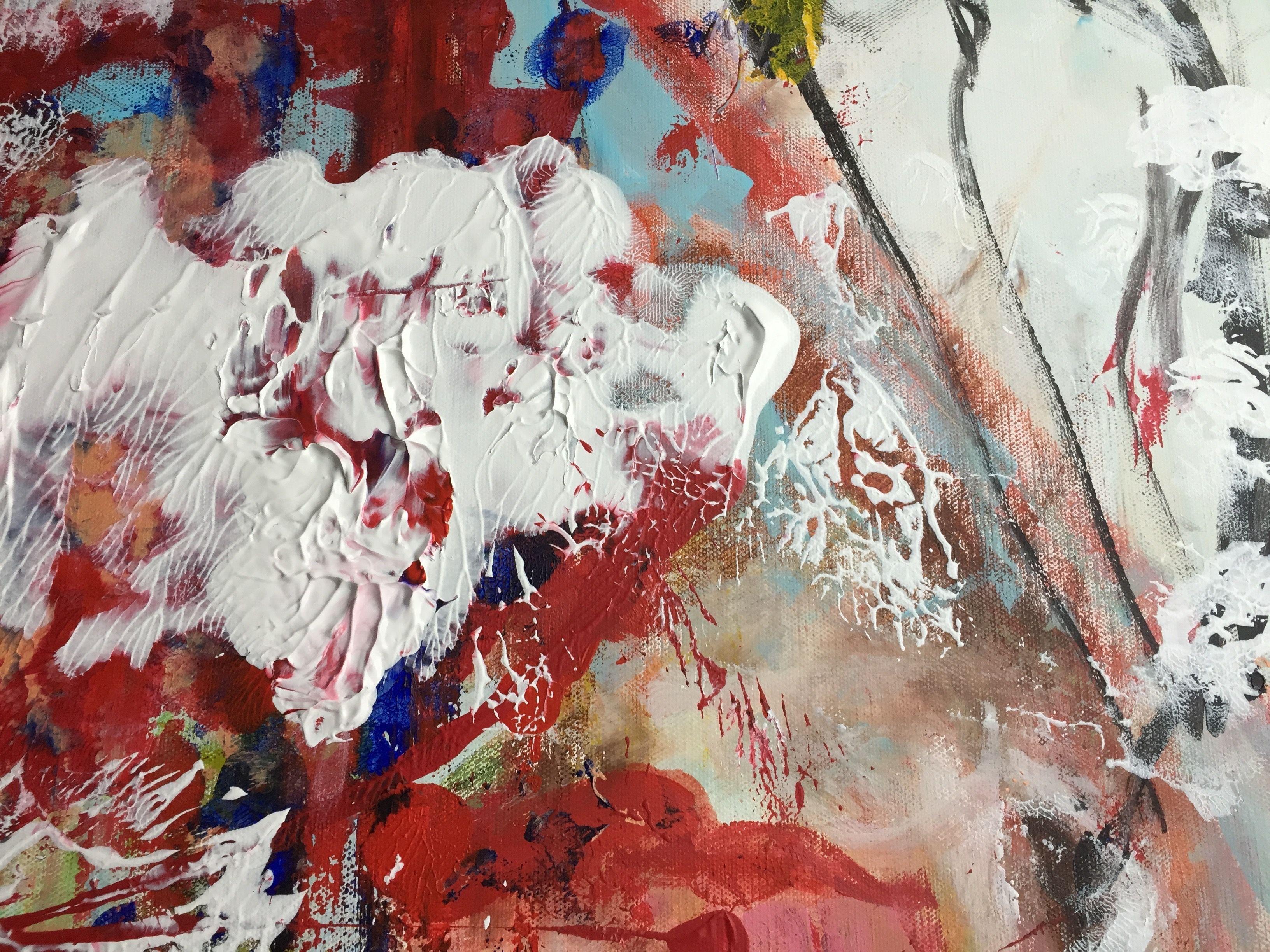 Trust Me, Peinture, Acrylique sur Toile - Contemporain Painting par Christel Haag