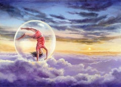 Air V, Gemälde, Öl auf Leinwand