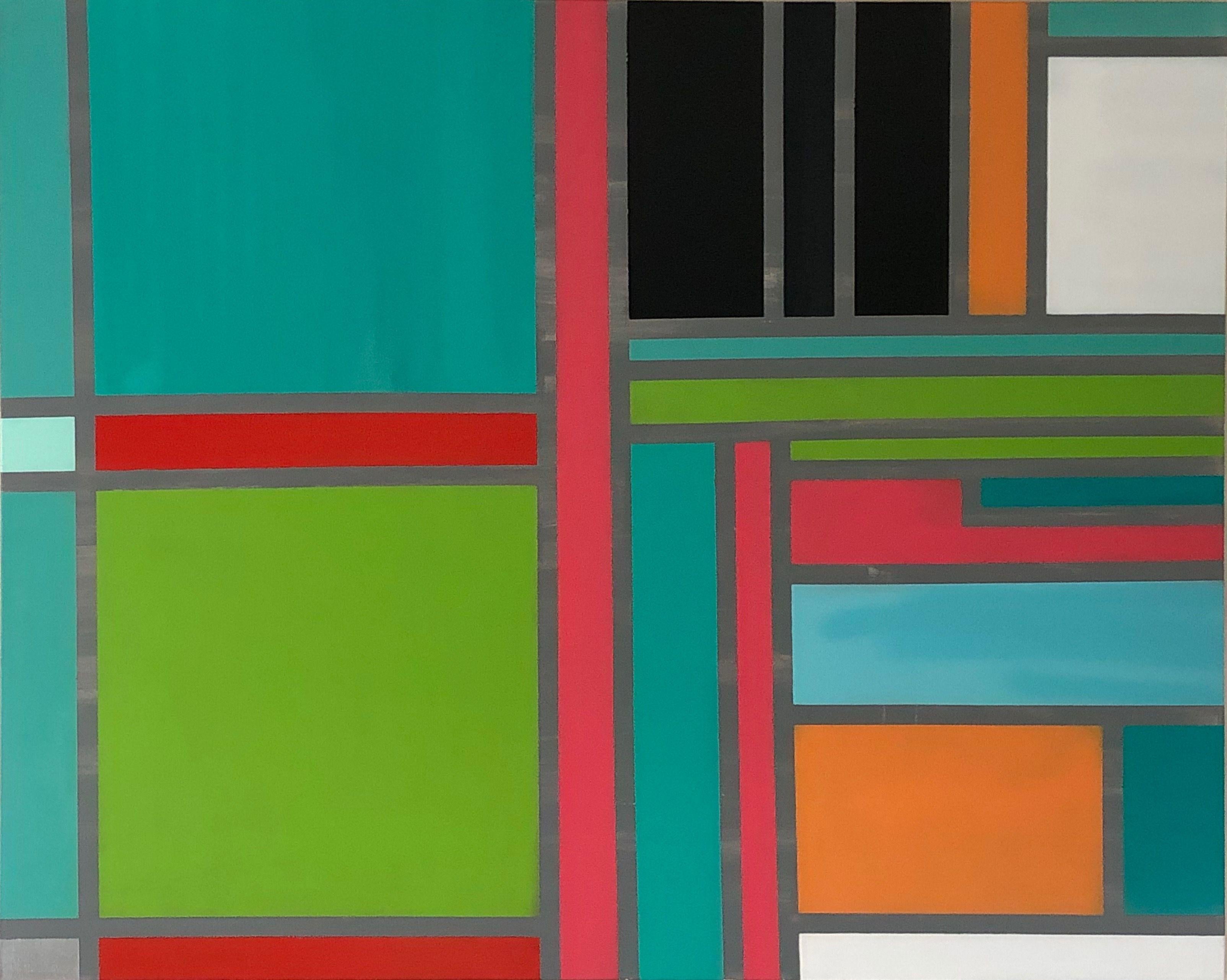 Niki  Stearman  Abstract Painting - Ordinary People, Painting, Acrylic on Canvas