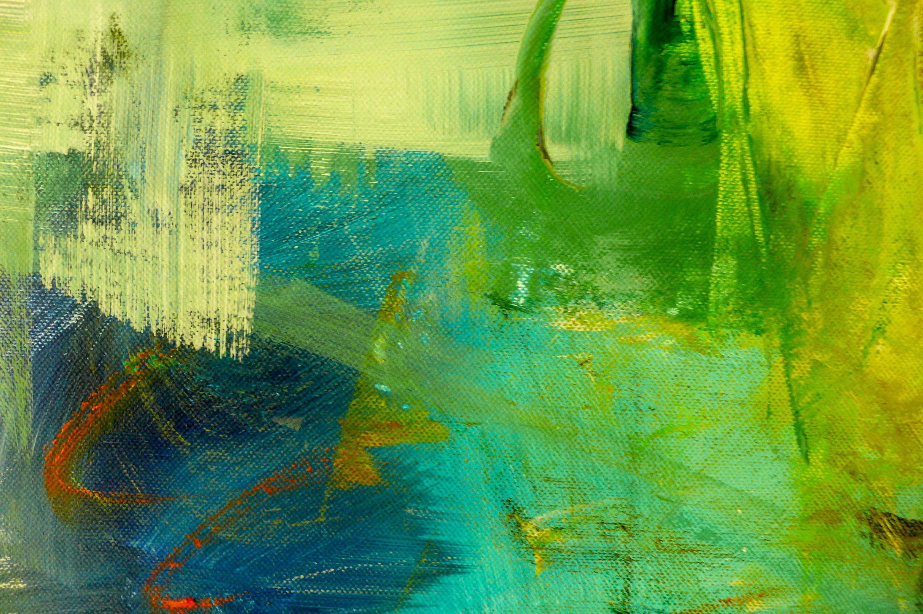Morning Exercise, Malerei, Acryl auf Leinwand im Angebot 2