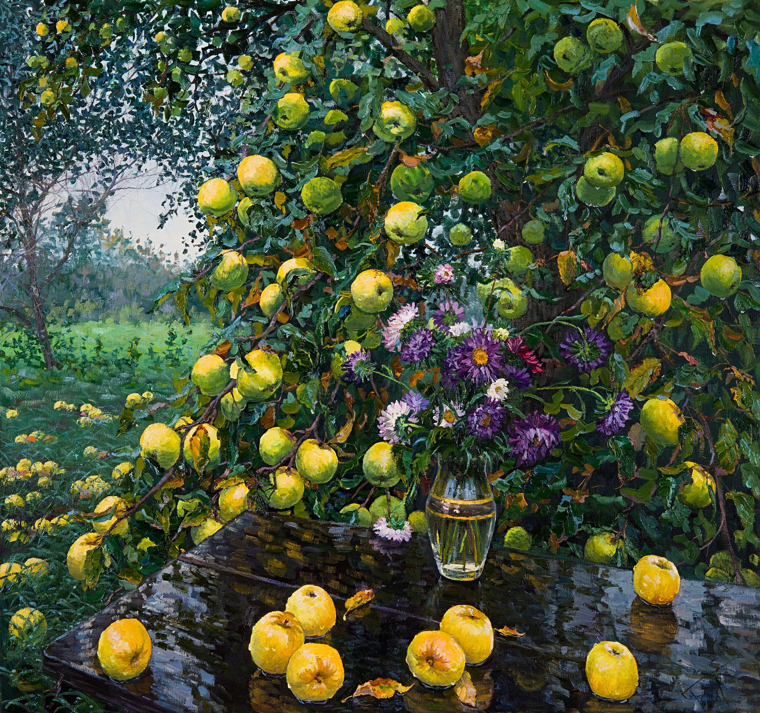apple paintings on canvas