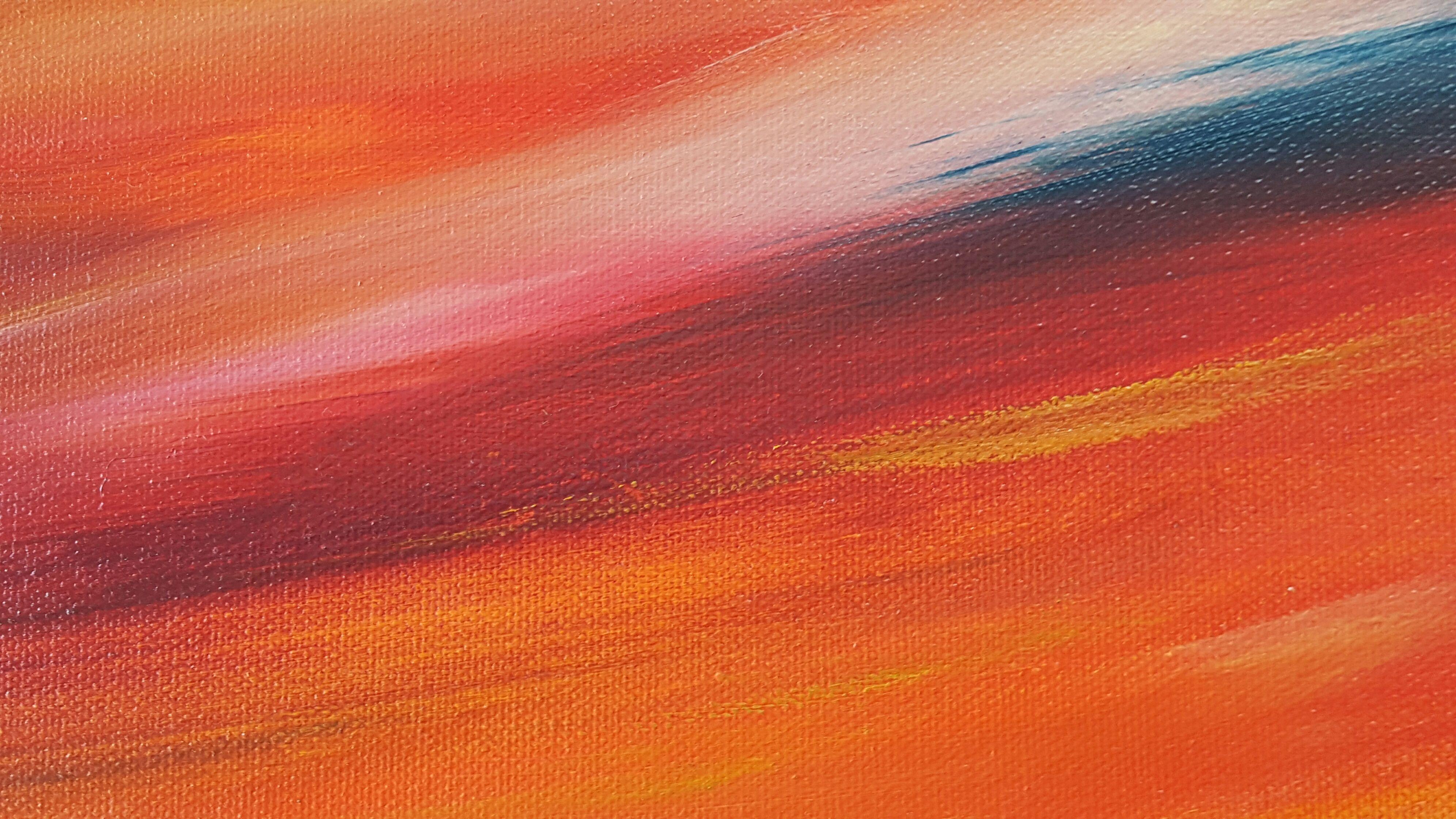 The Red Red skies of Sunset, Painting, Oil on Canvas 2