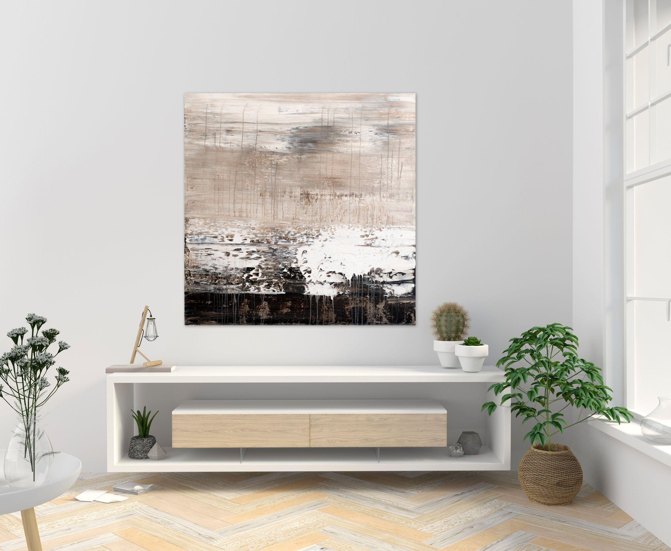 Quadro astratto marrone JL540, Pittura, Acrilico su tela - Painting Astratto di Radek Smach