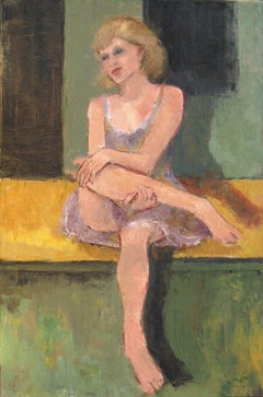 Porch Sitter, Painting, Oil on Canvas