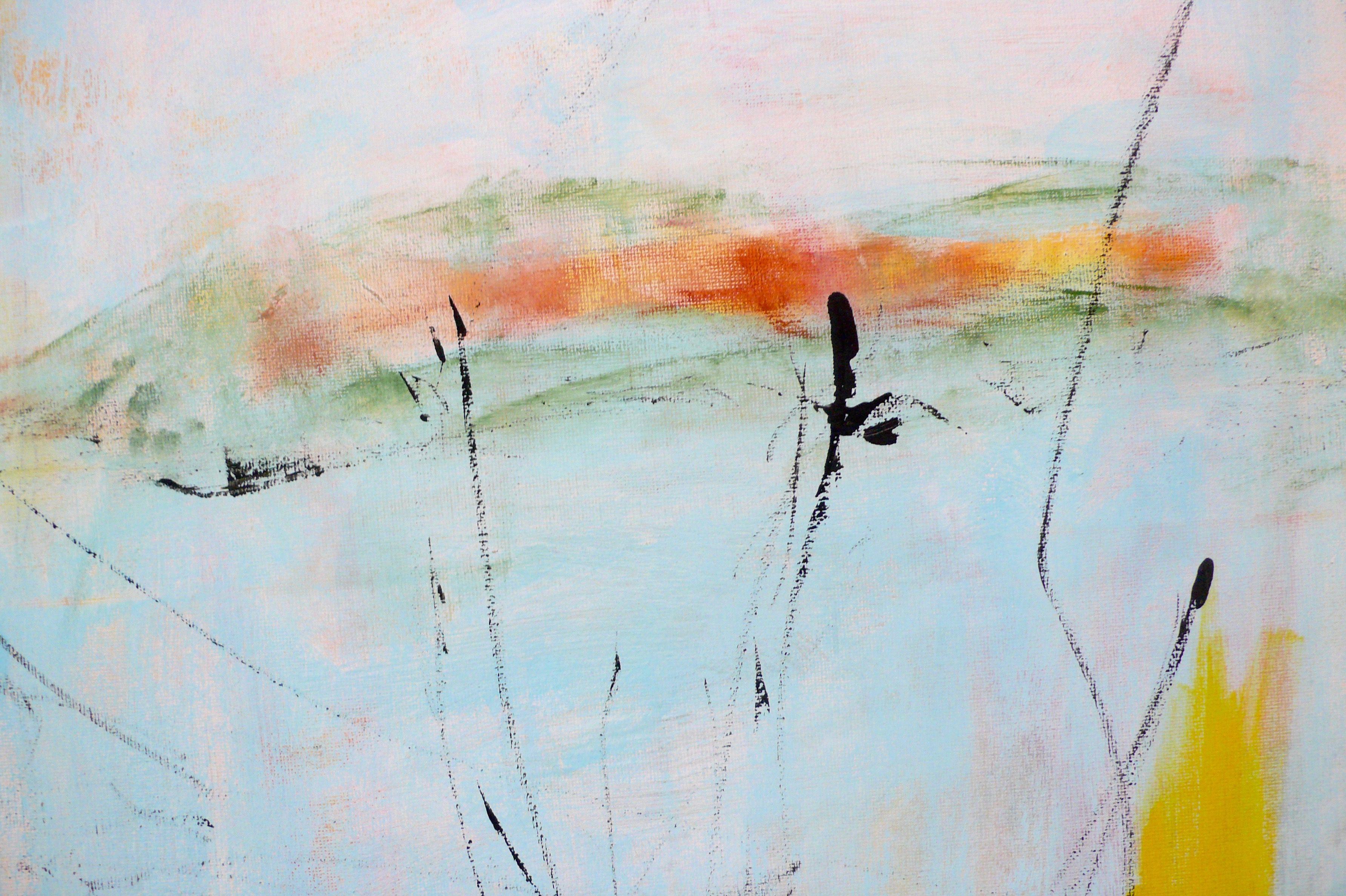 Fuera del azul 1, Pintura, Acrílico sobre lienzo - Painting Moderno de Christel Haag