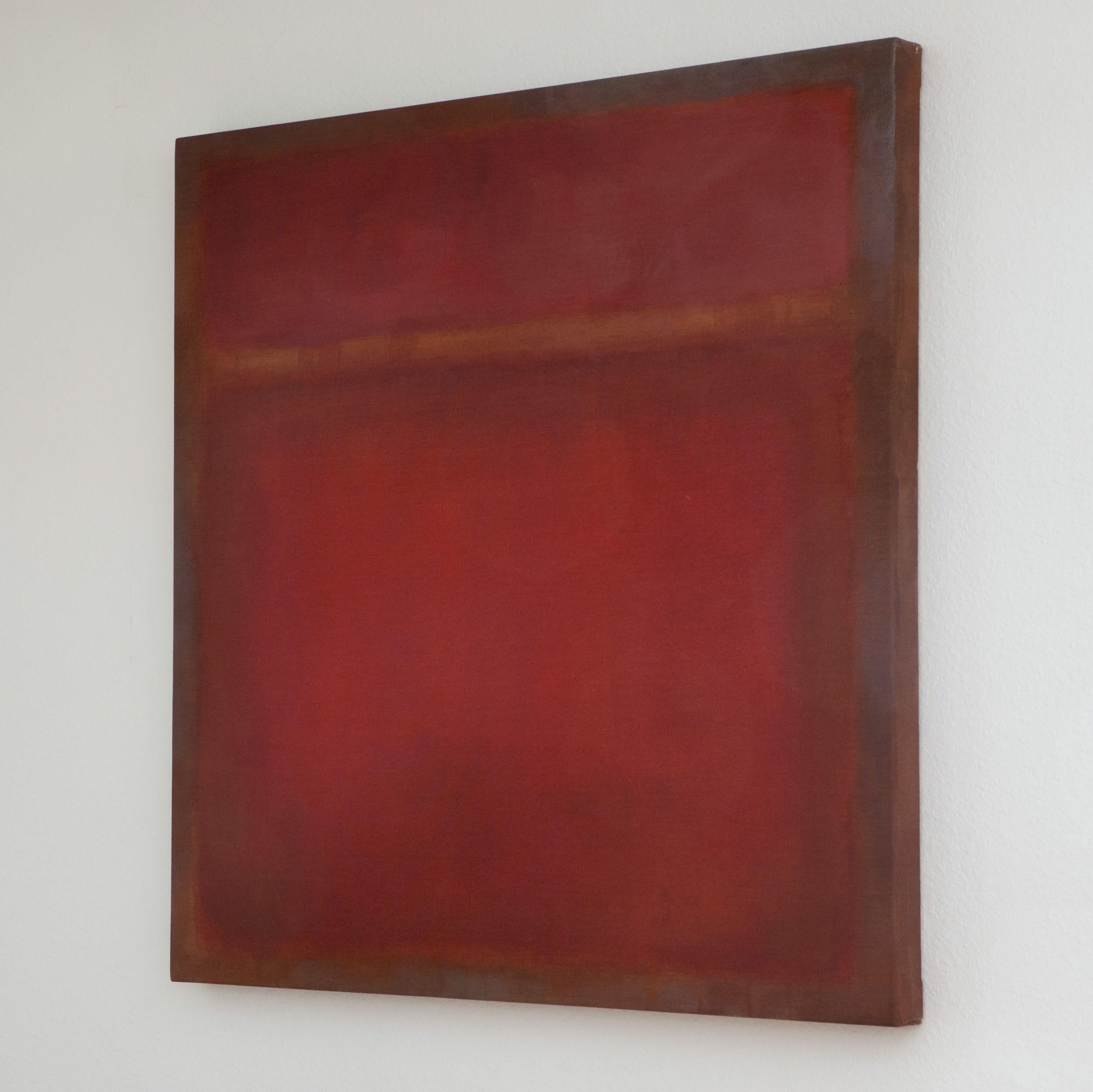 Fermata 1830 (pink/orange), peinture, acrylique sur toile - Painting de BD Griffith