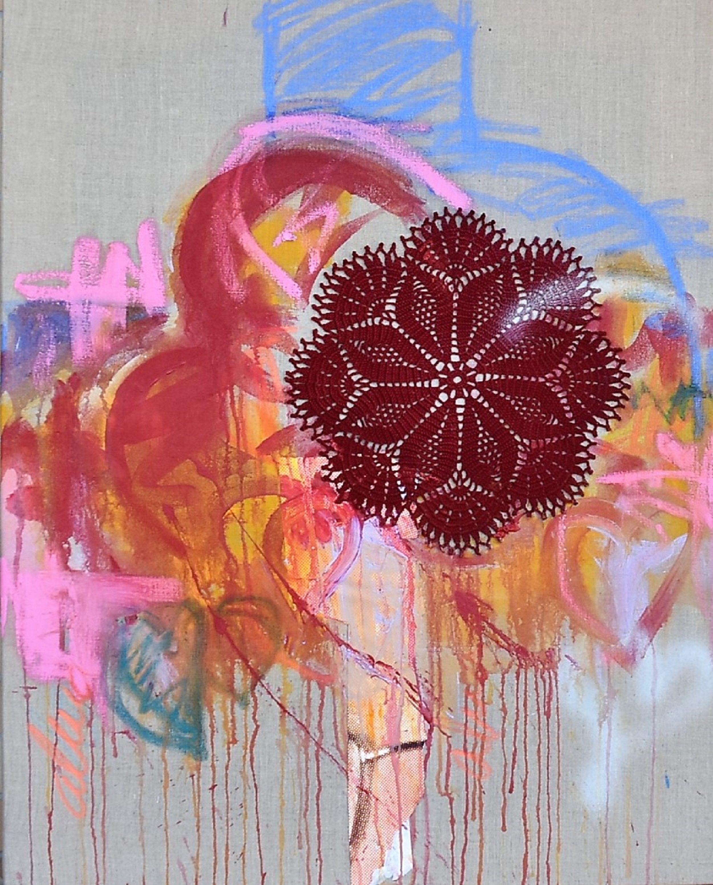 Abstract Painting di Elisa Costa - Un messaggio per te # Amore II, Pittura, Acrilico su tela