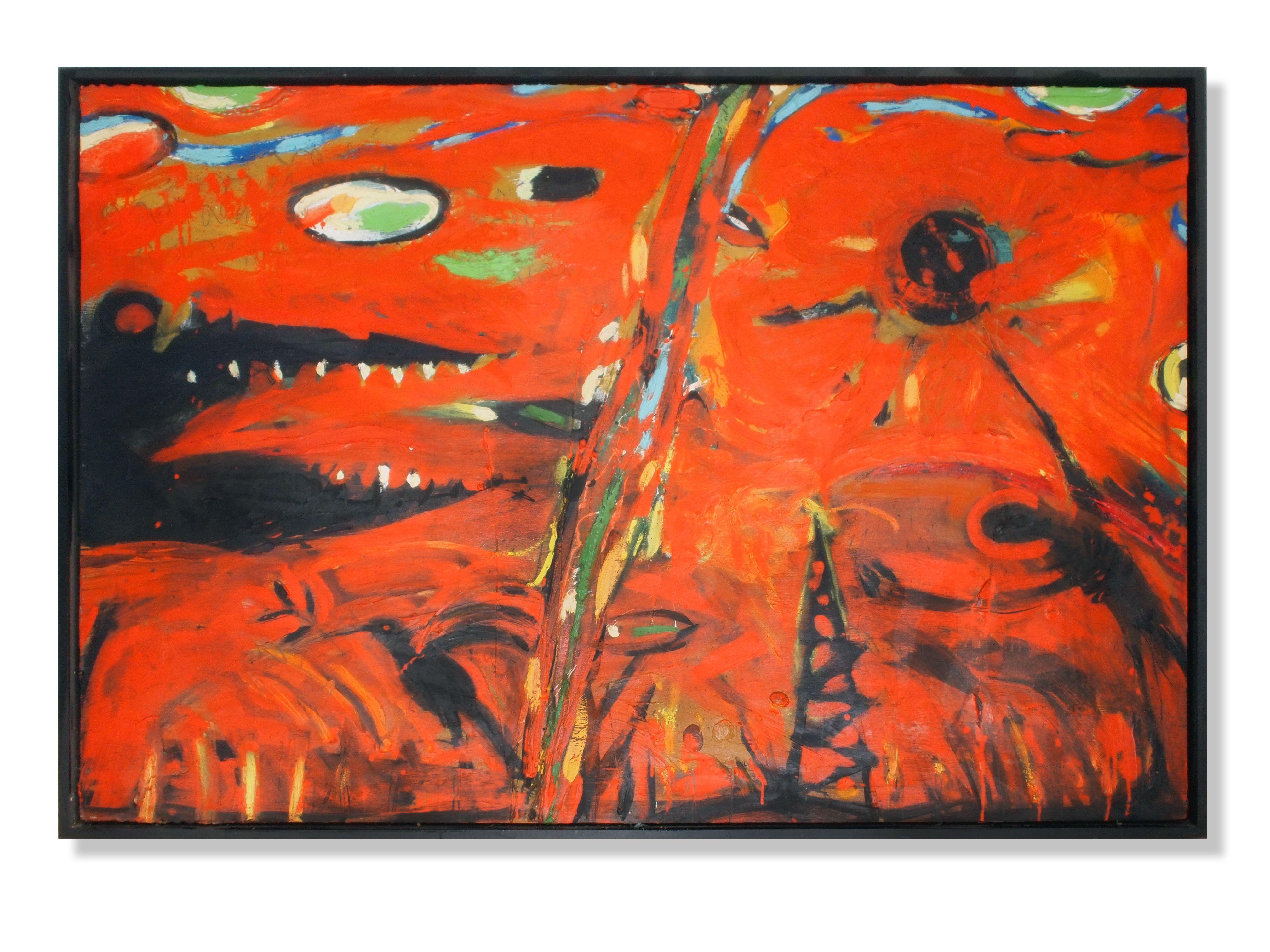calore, Pittura, Olio su pannello di Wood - Painting di Edward Zelinsky