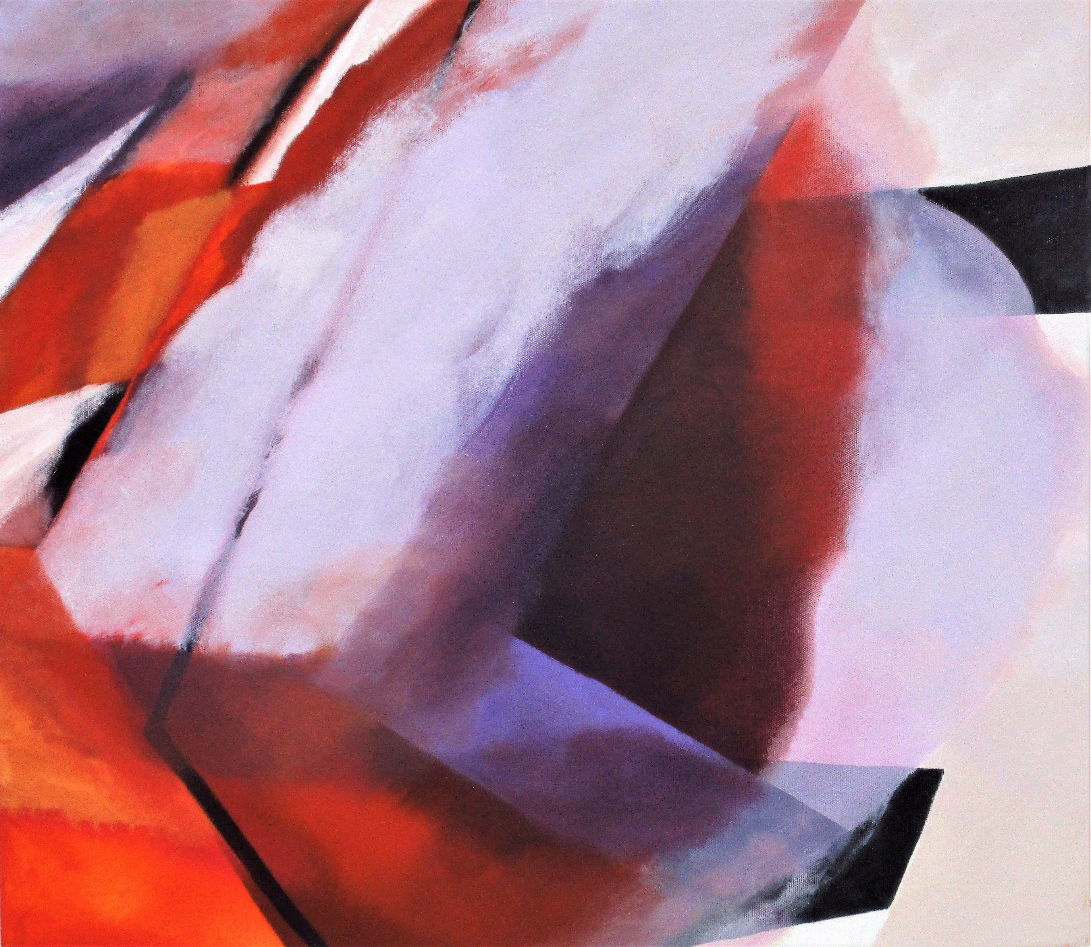 Lee Panizza Abstract Painting - On the Edge, Painting, Oil on Canvas