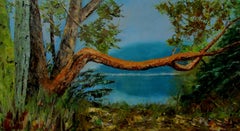 Mill Bay Arbutus #1, Painting, Oil on Canvas