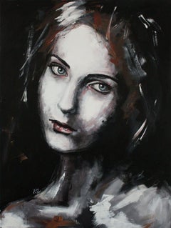 Adeline (PORTRAIT SERIES #5), Gemälde, Acryl auf Leinwand