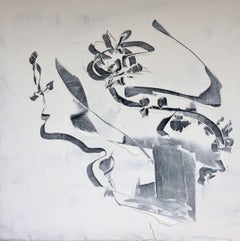 Sing the Black-and-White-Song, Painting, Acrylic on Canvas